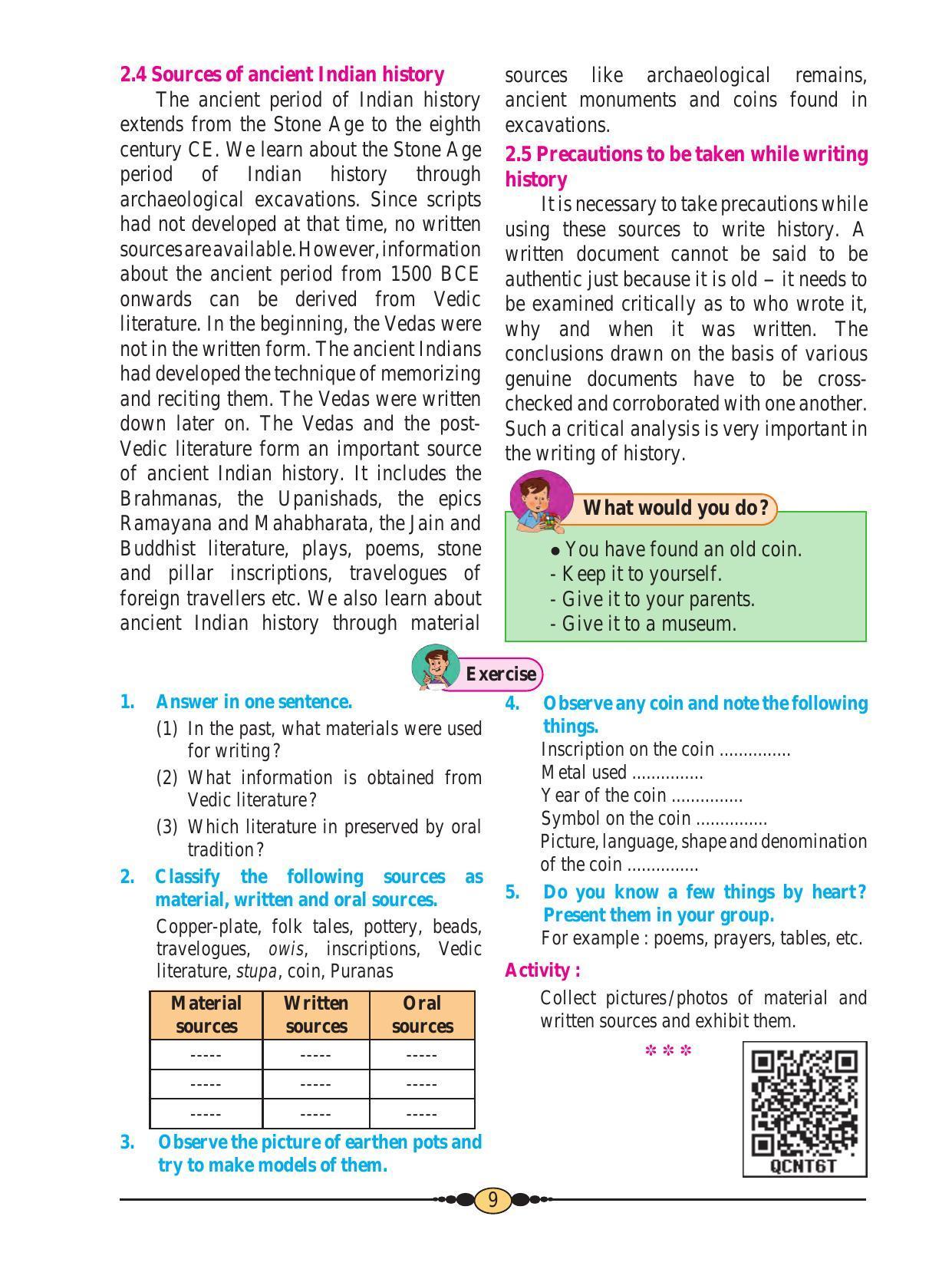 Maharashtra Board Class 6 History & Civics Textbook - Page 19