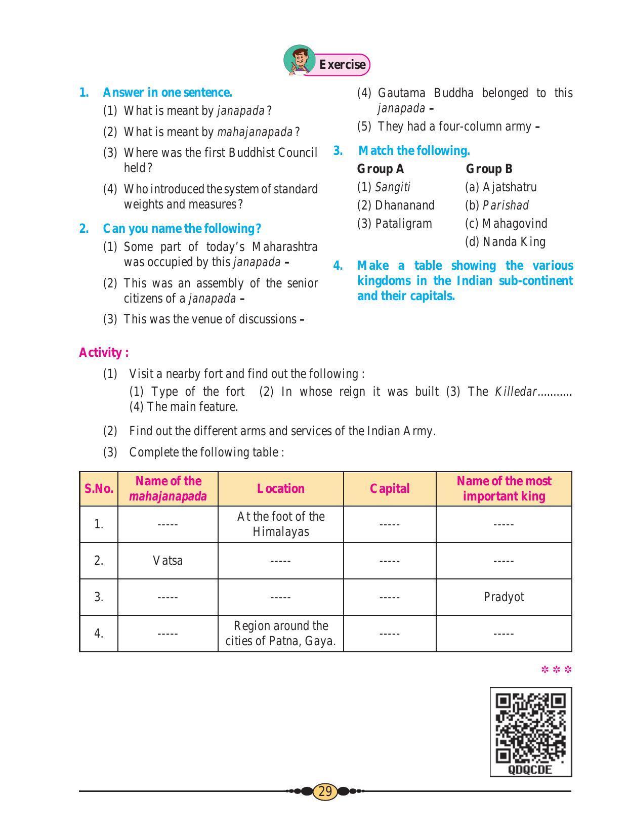 Maharashtra Board Class 6 History & Civics Textbook - Page 39