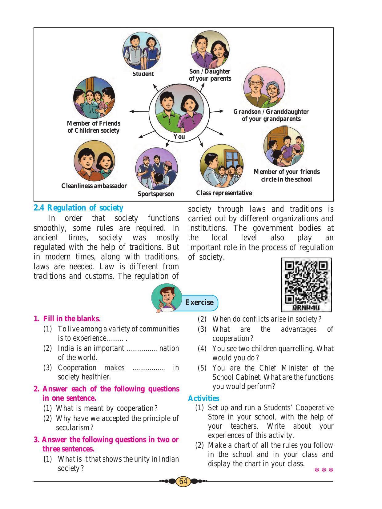 Maharashtra Board Class 6 History & Civics Textbook - Page 74