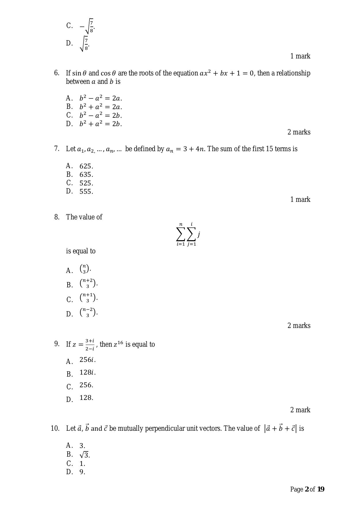 ACET March 2023 Question Papers - Page 2