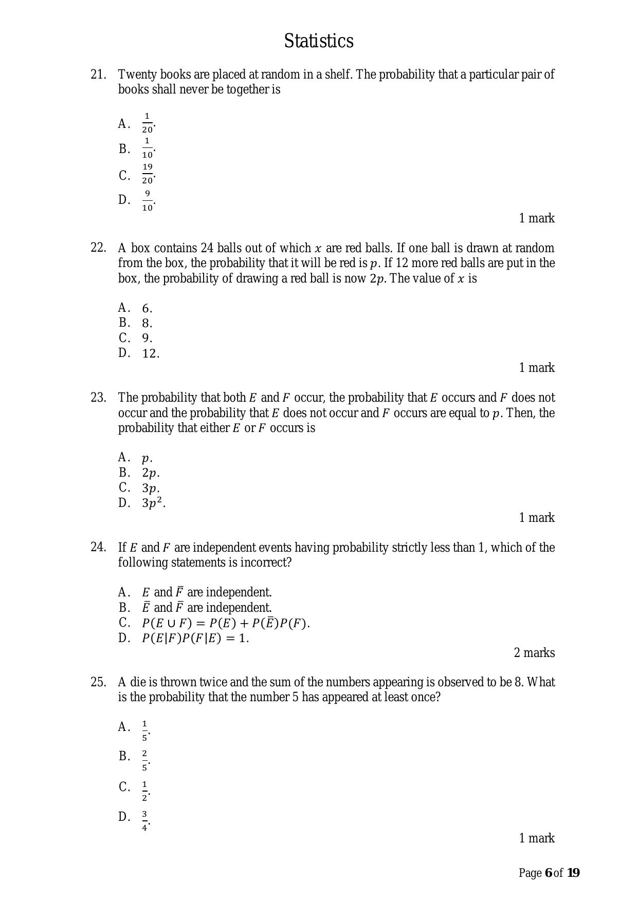 ACET March 2023 Question Papers - Page 6