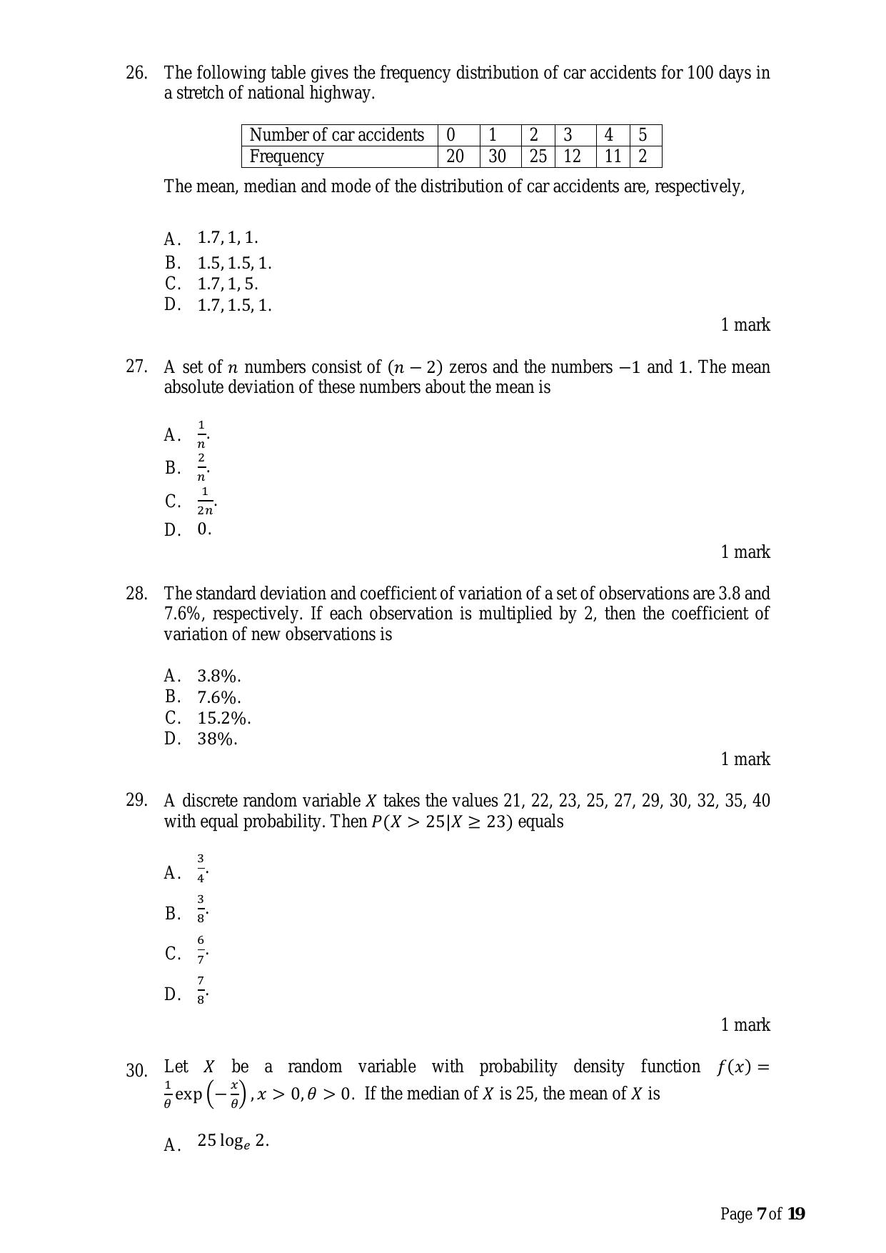 ACET March 2023 Question Papers - Page 7
