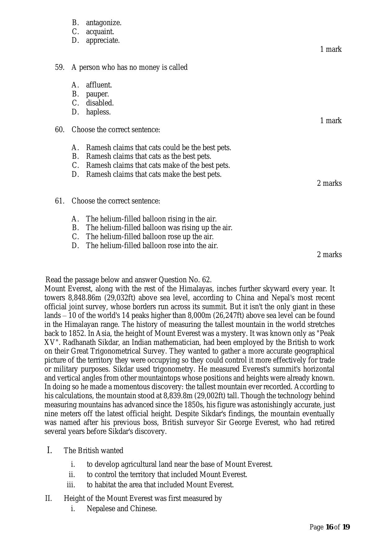 ACET March 2023 Question Papers - Page 16