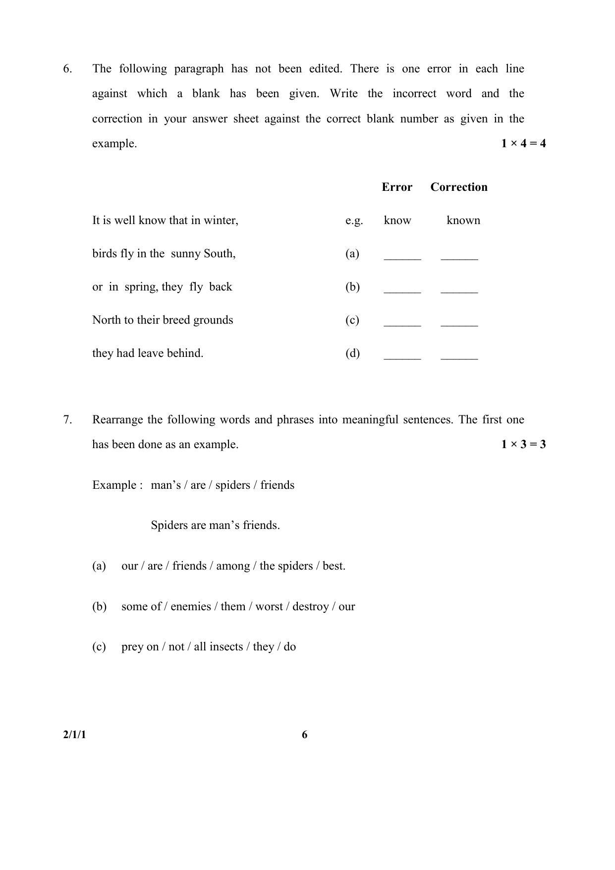 CBSE Class 10 2-1-1 (English Lan. & Lit.) 2017-comptt Question Paper - Page 6