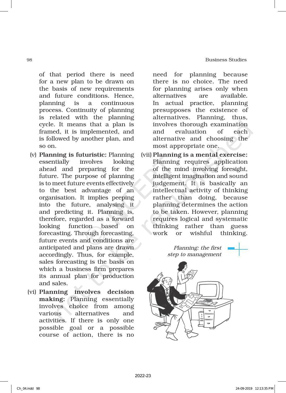 NCERT Book for Class 12 Business Studies Chapter 4 Planning - Page 6