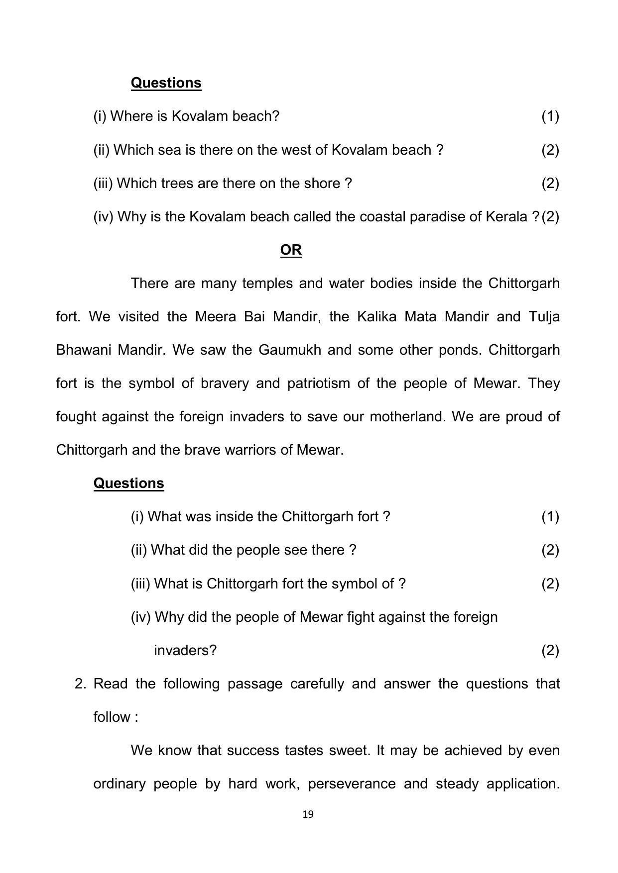 Bihar Board 10th Model Paper 2022 -English - Page 19