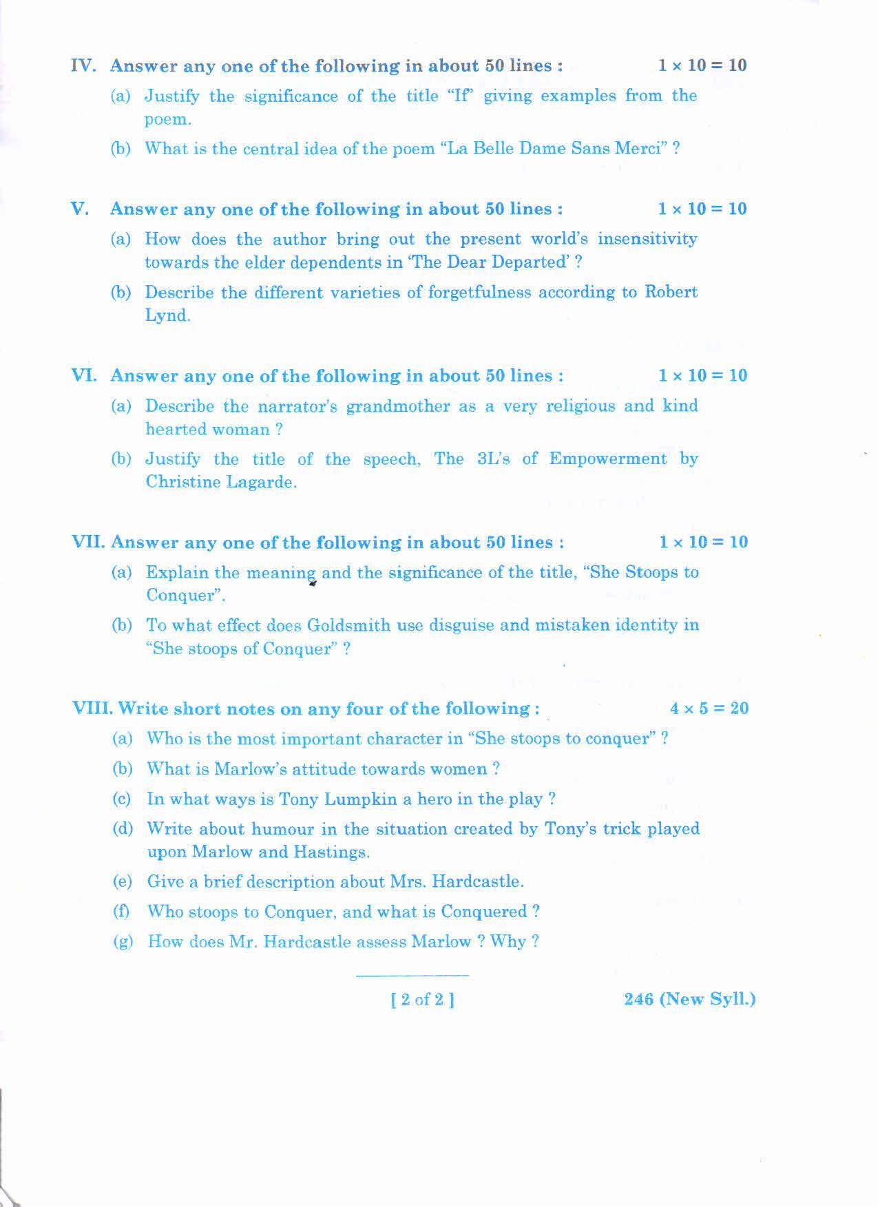 AP Inter 2nd Year ML ENGLISH-II (NEW) March-2020-General Question Paper - Page 2