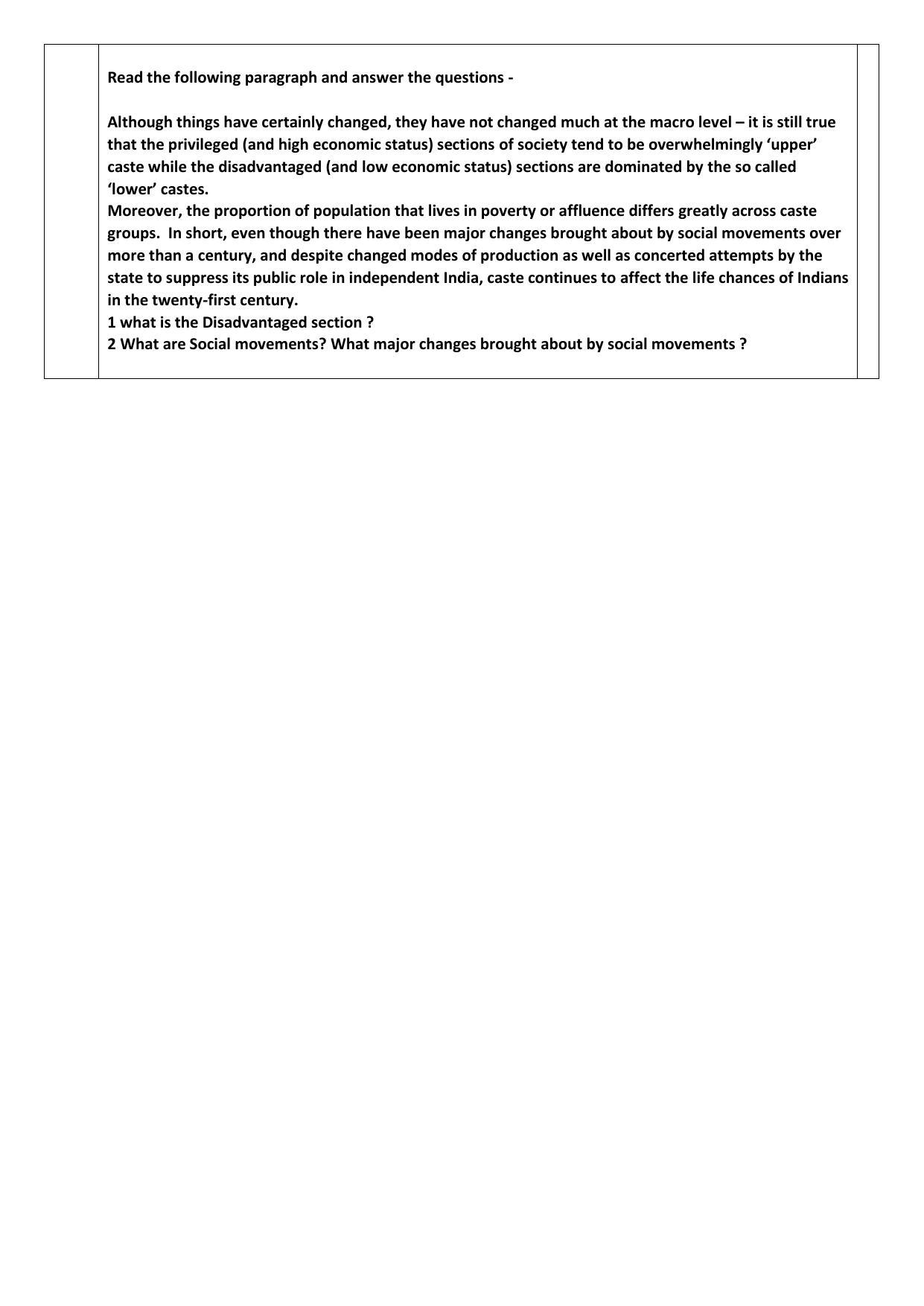 Edudel Class 12 Sociology Sample Question Paper - Page 9