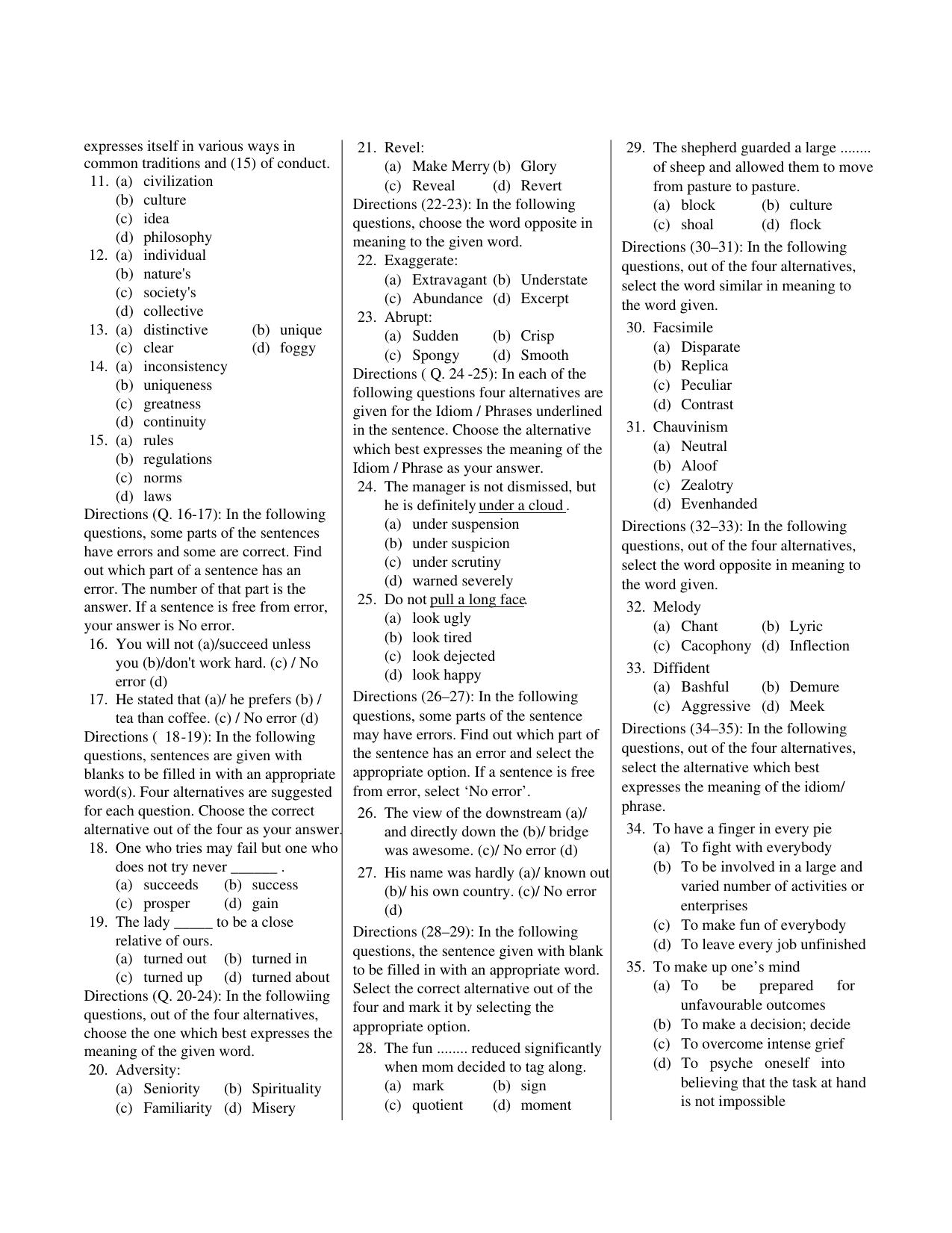 CUET English Sample Paper 9 - Page 2