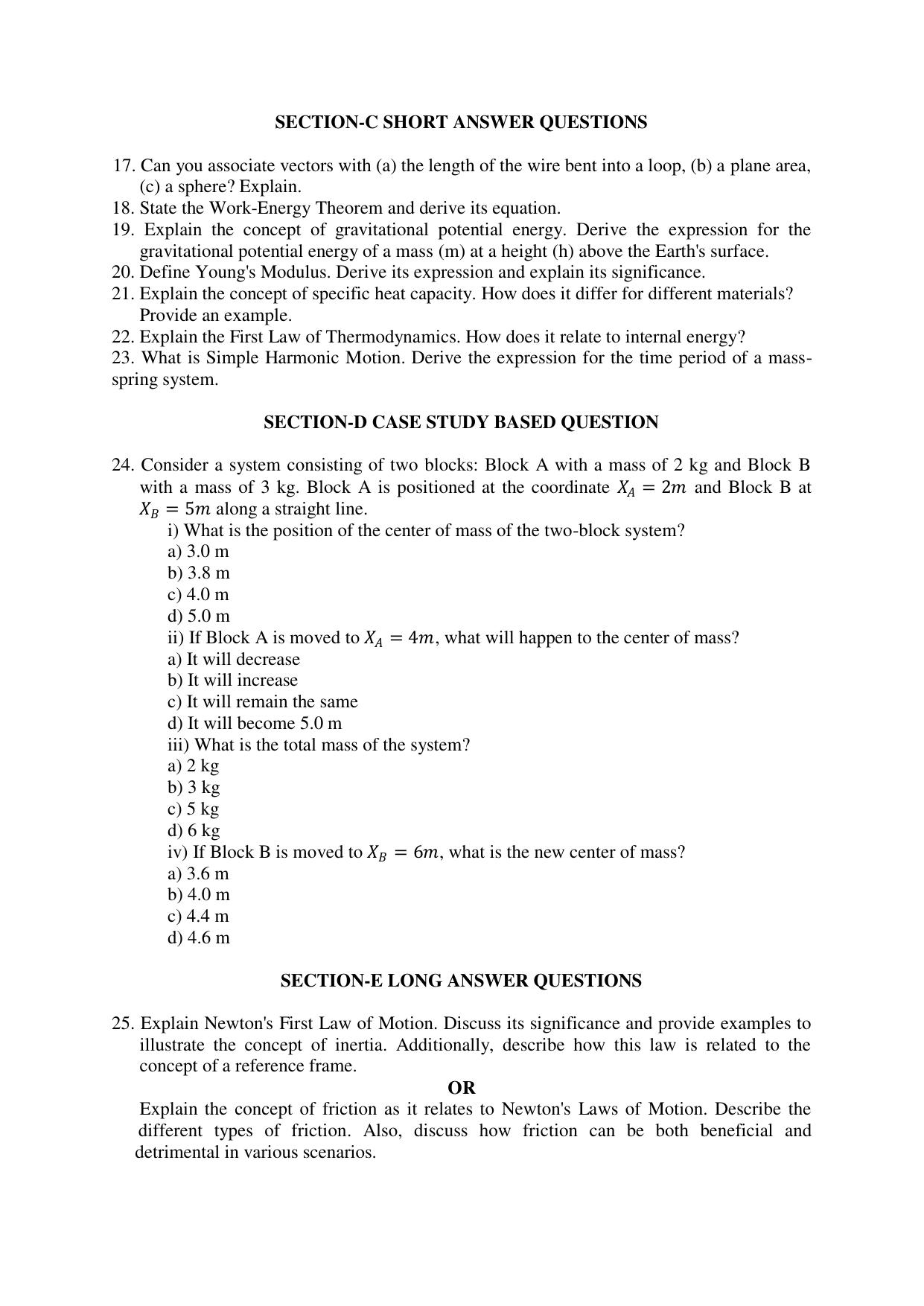 HPBOSE Class 11th Physics Sample Question Papers 2025 - Page 3