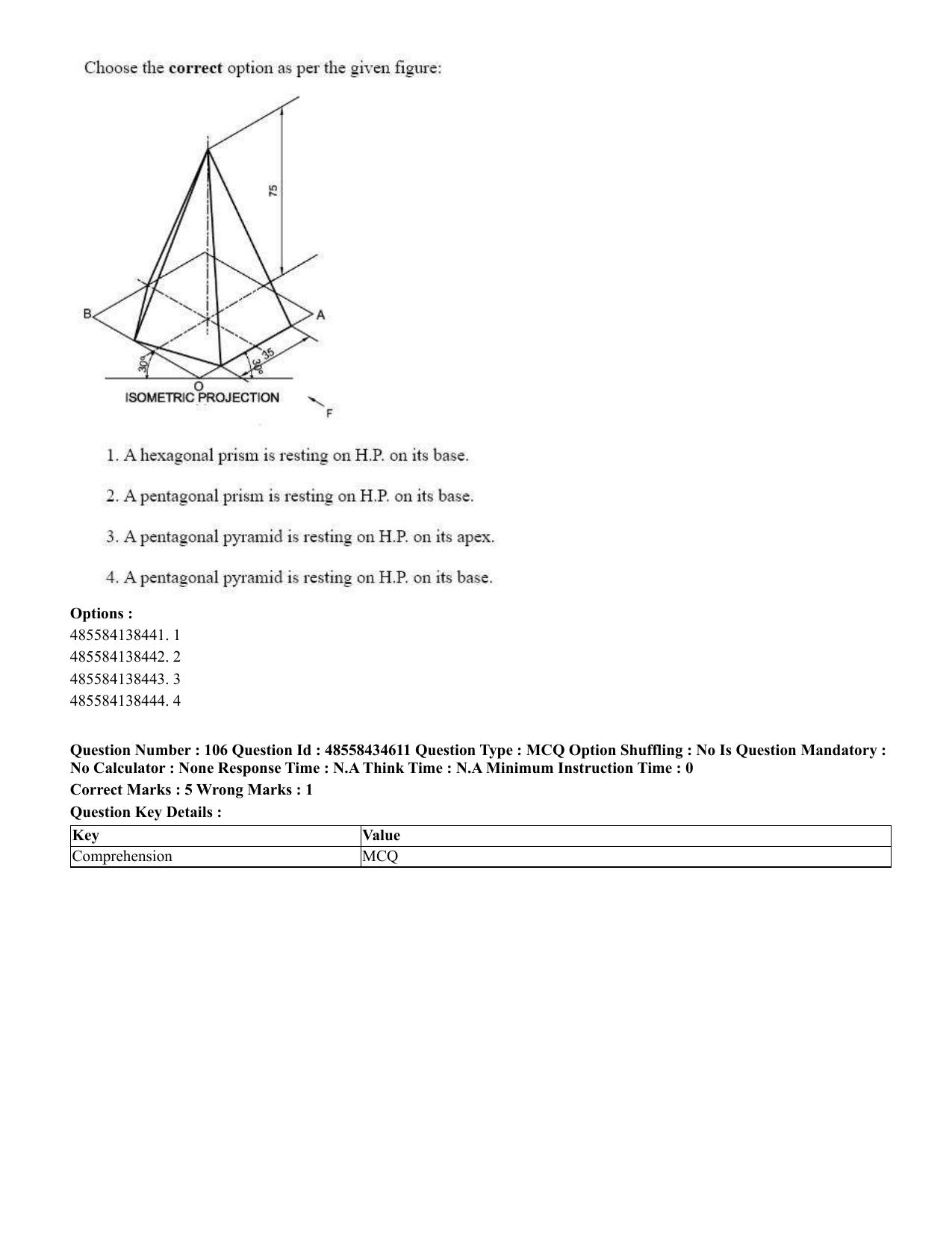 CUET 2023 English Bengali Shift 3 Question Paper - 18 June 2023 - Page 99