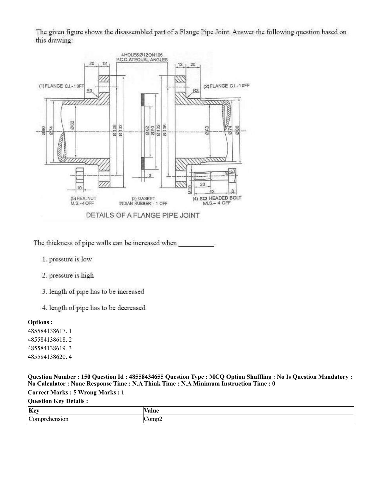 CUET 2023 English Bengali Shift 3 Question Paper - 18 June 2023 - Page 164