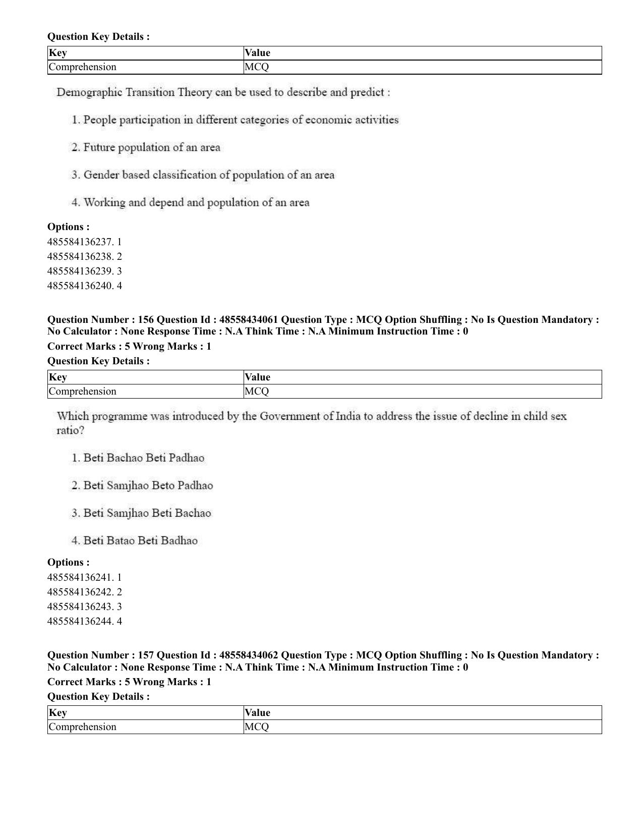 CUET 2023 English Bengali Shift 3 Question Paper - 18 June 2023 - Page 168