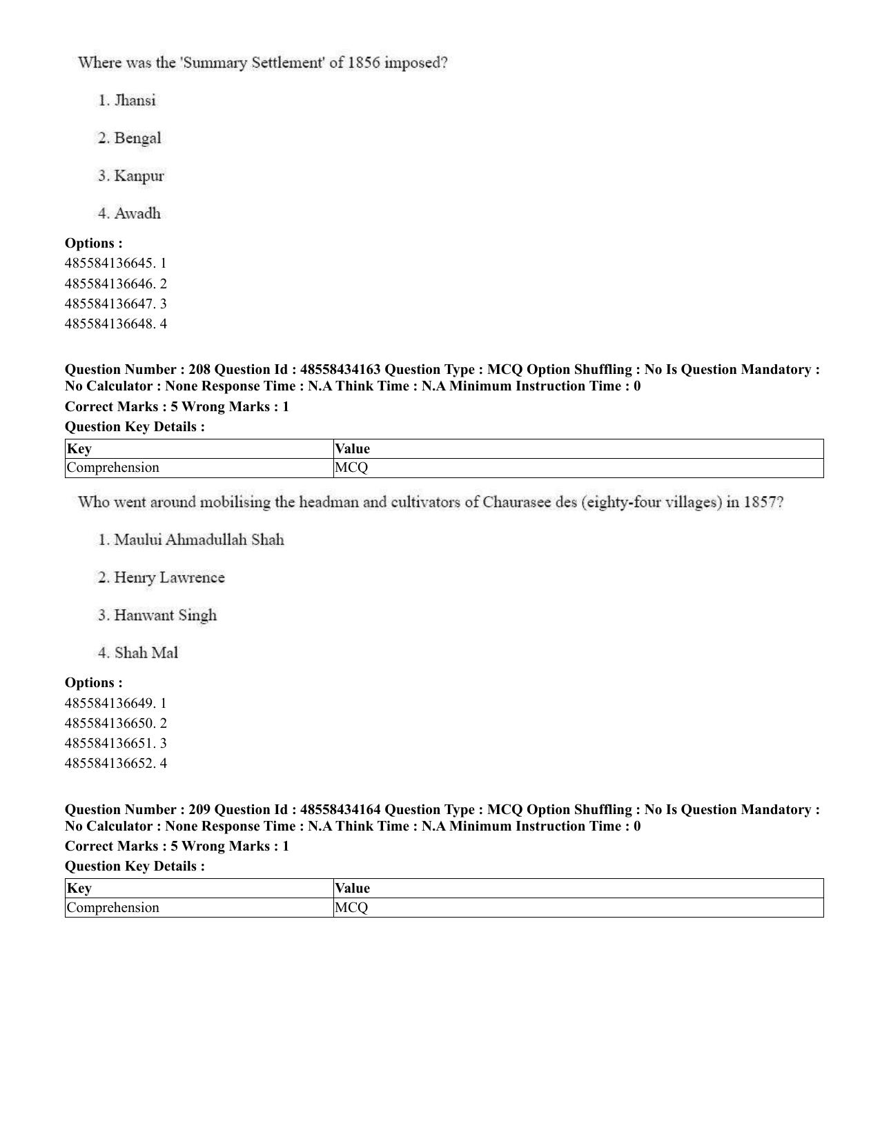CUET 2023 English Bengali Shift 3 Question Paper - 18 June 2023 - Page 200