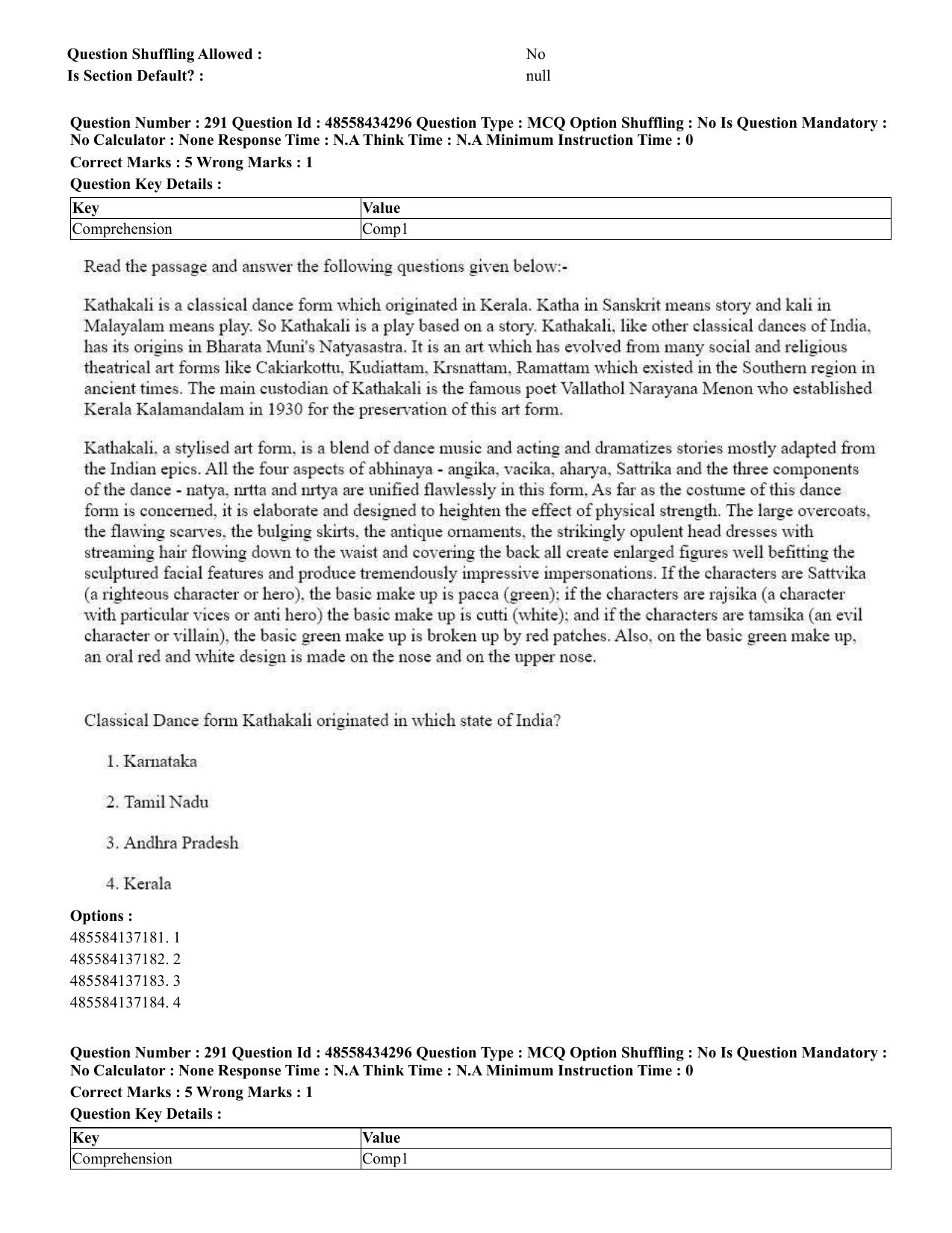 CUET 2023 English Bengali Shift 3 Question Paper - 18 June 2023 - Page 267