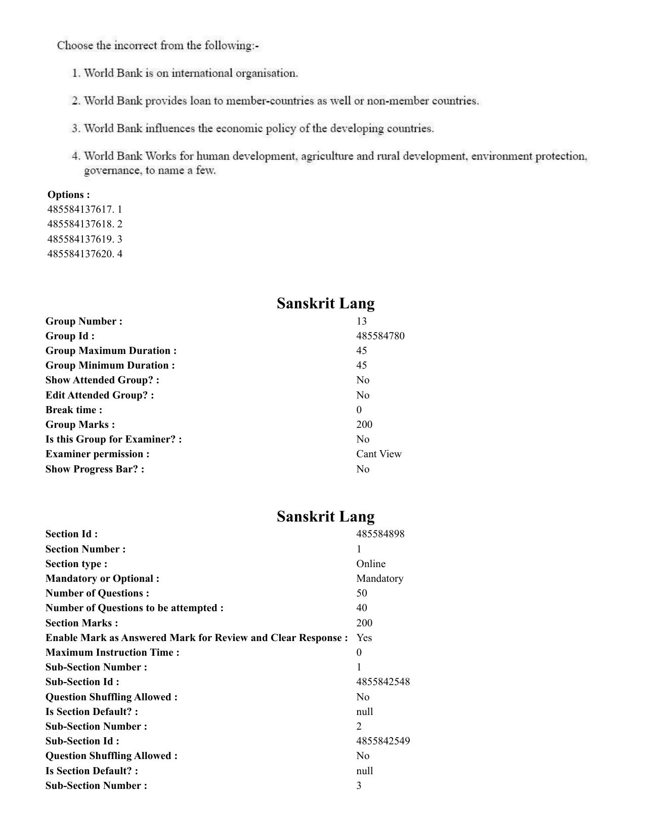 CUET 2023 English Bengali Shift 3 Question Paper - 18 June 2023 - Page 312