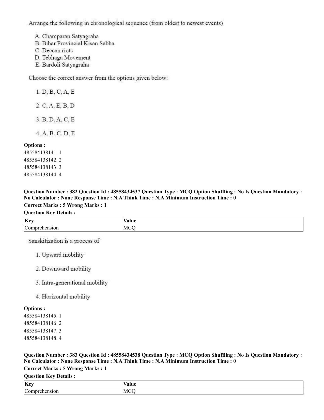 CUET 2023 English Bengali Shift 3 Question Paper - 18 June 2023 - Page 330