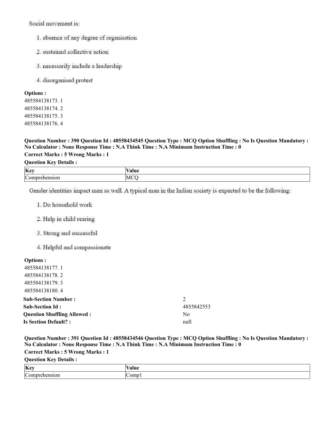 CUET 2023 English Bengali Shift 3 Question Paper - 18 June 2023 - Page 334