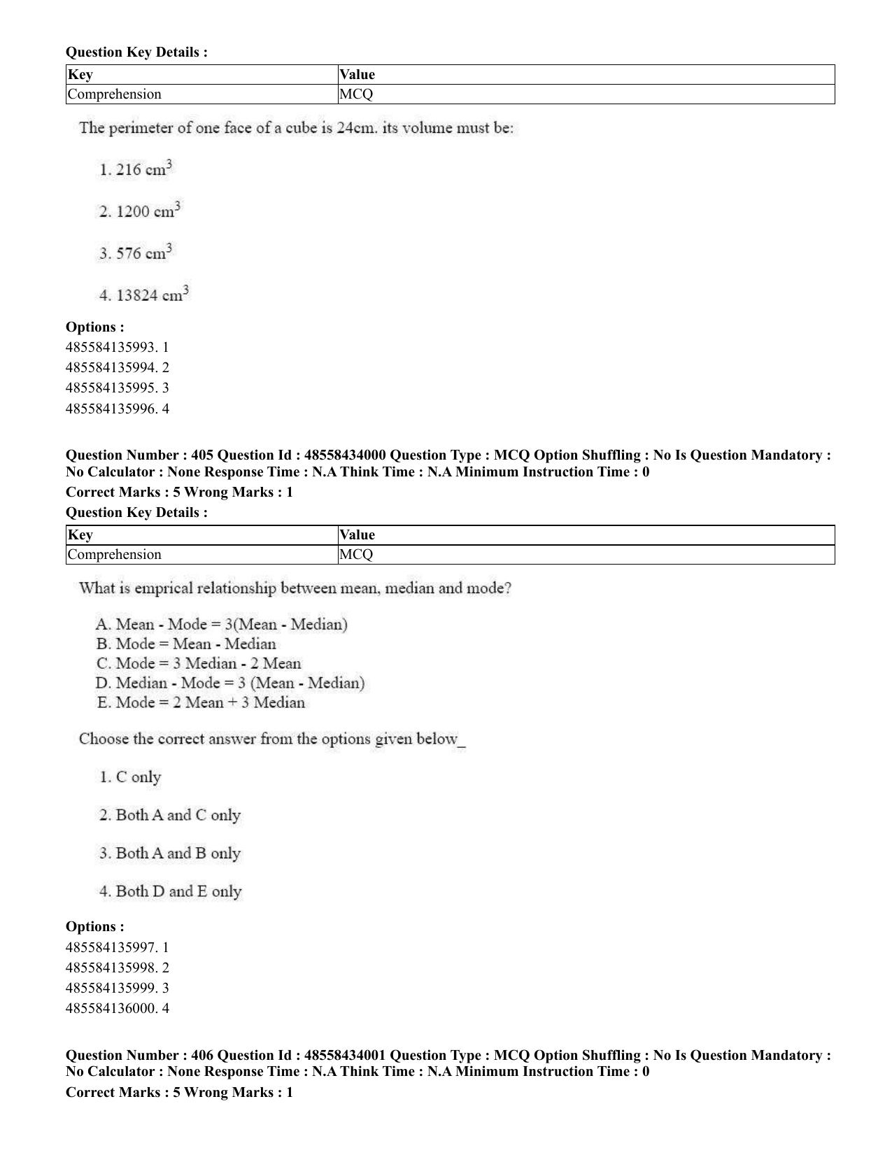 CUET 2023 English Bengali Shift 3 Question Paper - 18 June 2023 - Page 344
