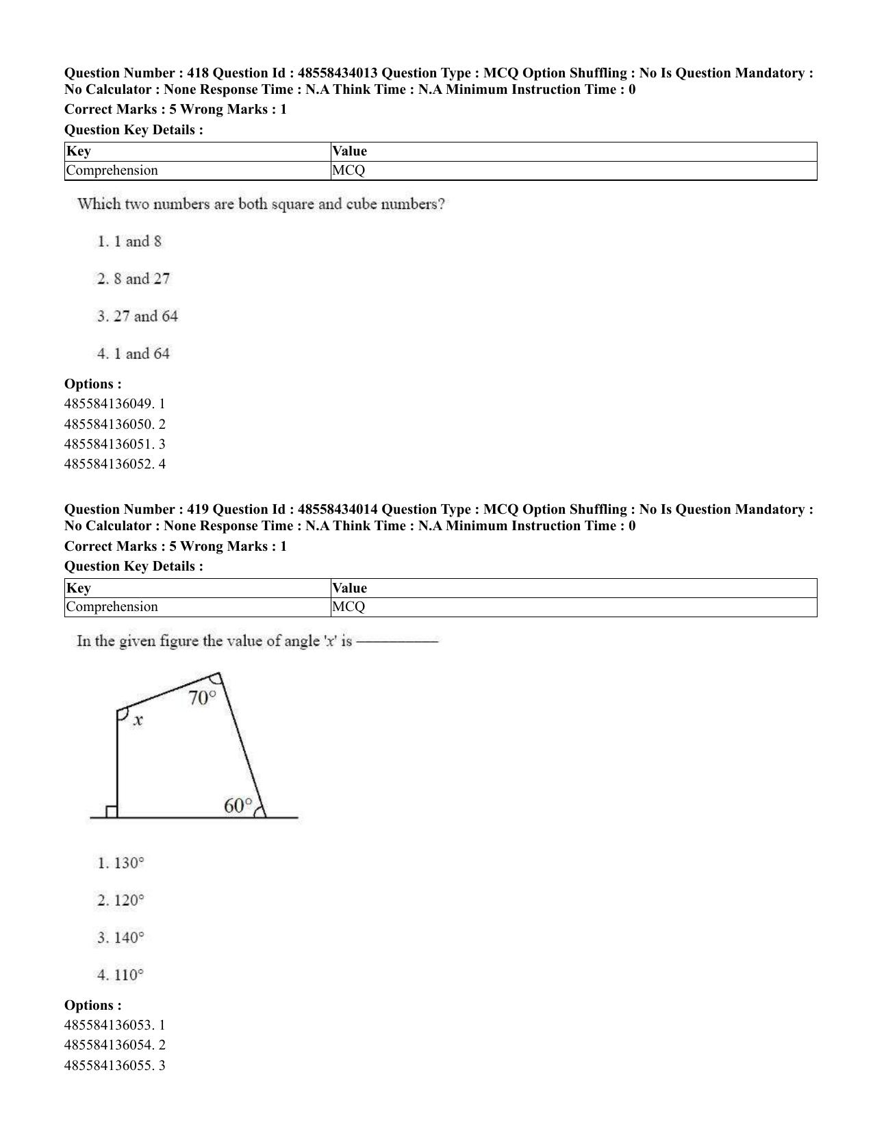 CUET 2023 English Bengali Shift 3 Question Paper - 18 June 2023 - Page 351