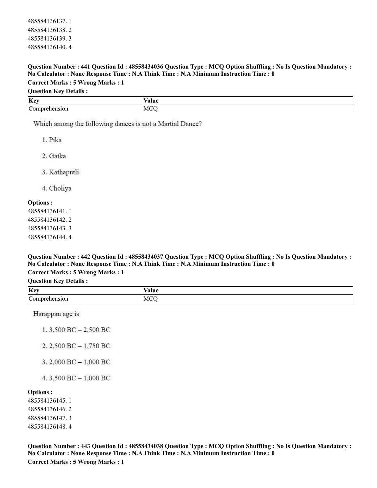 CUET 2023 English Bengali Shift 3 Question Paper - 18 June 2023 - Page 365