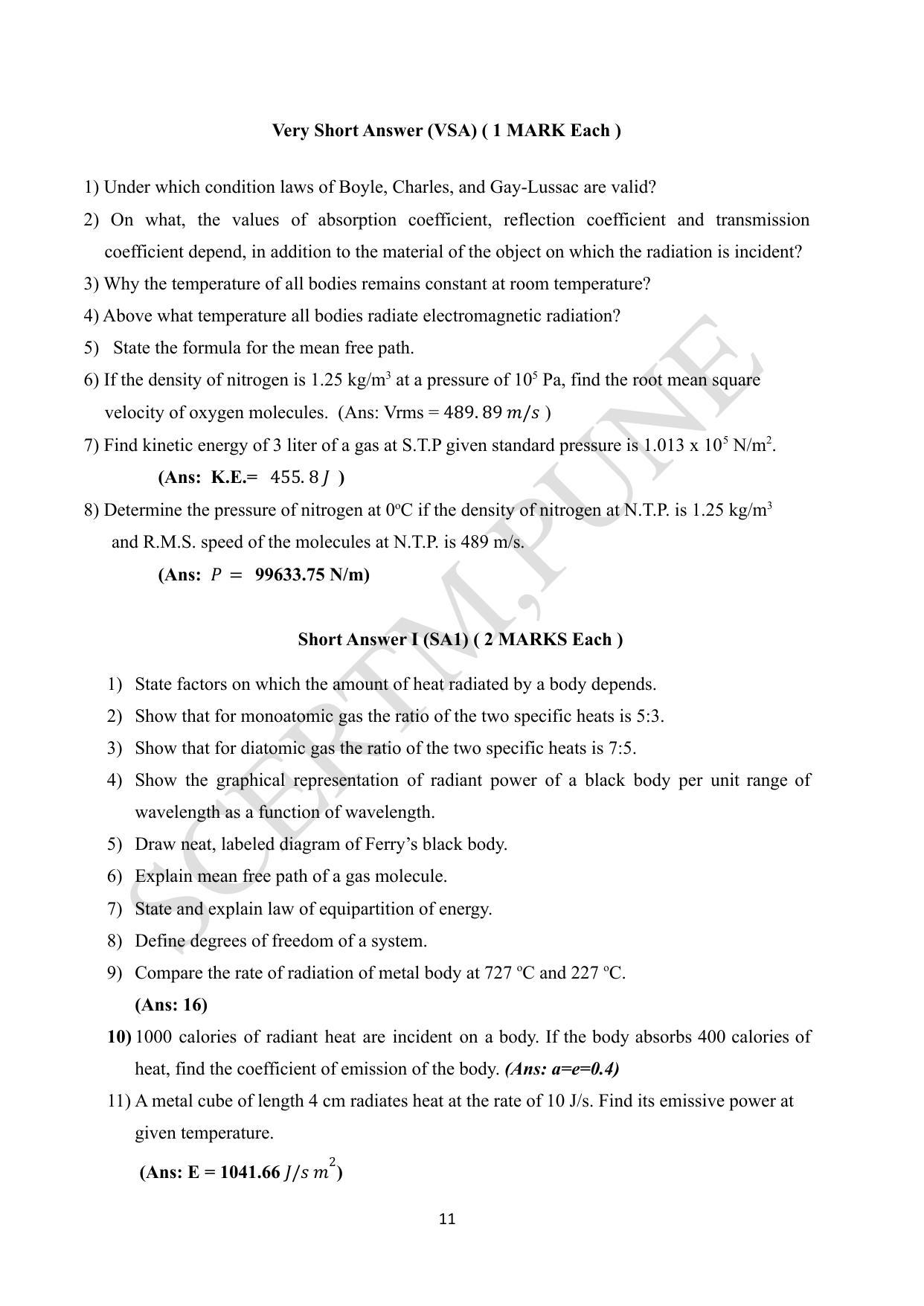 Maharashtra Board Class 12 Physics (Medium ENGLISH) 2023 Question Bank - Page 11