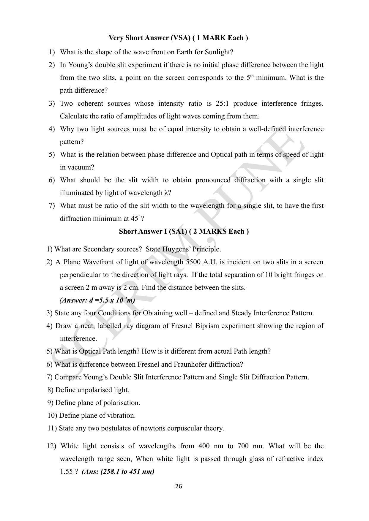 Maharashtra Board Class 12 Physics (Medium ENGLISH) 2023 Question Bank - Page 26