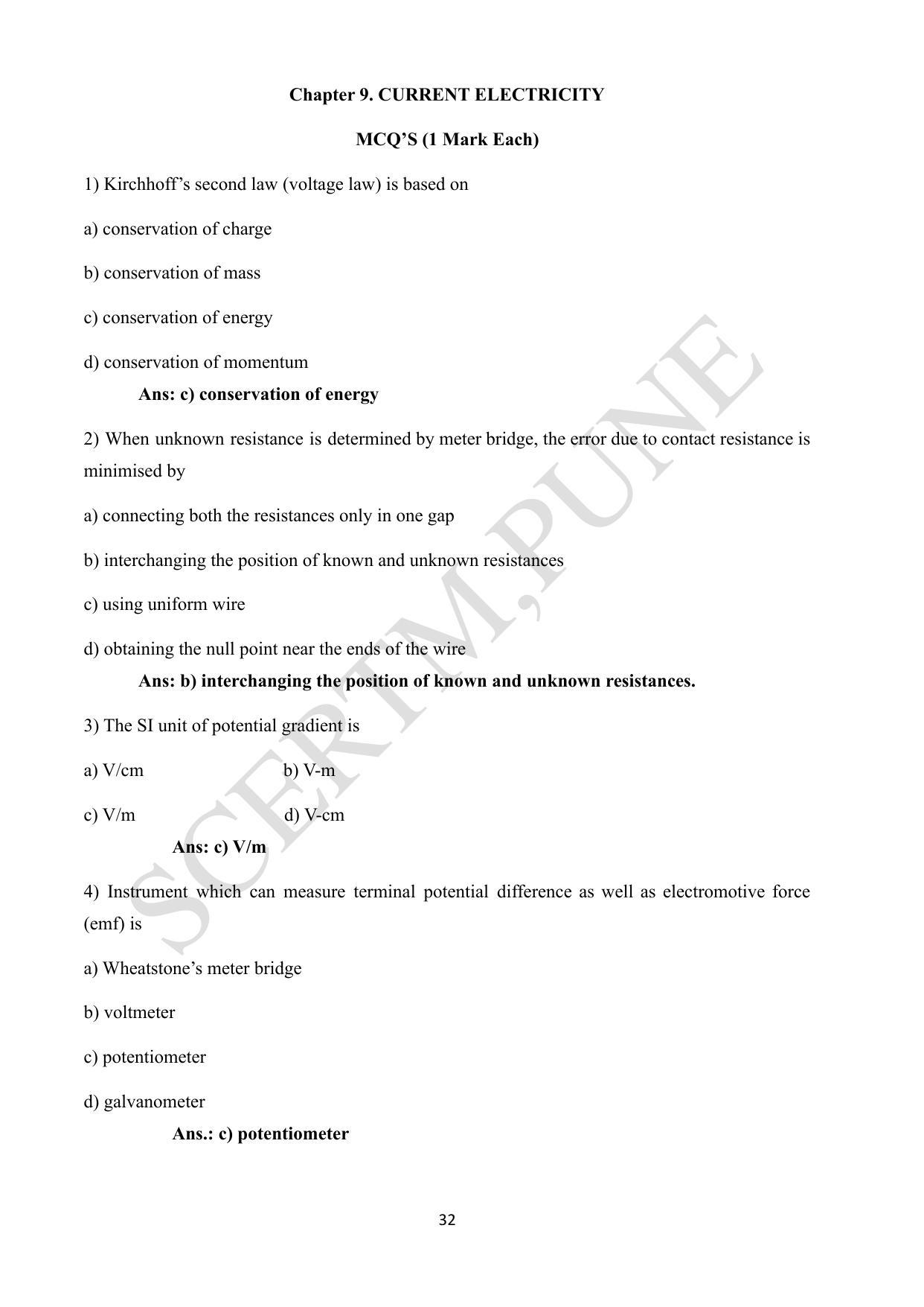 Maharashtra Board Class 12 Physics (Medium ENGLISH) 2023 Question Bank - Page 32