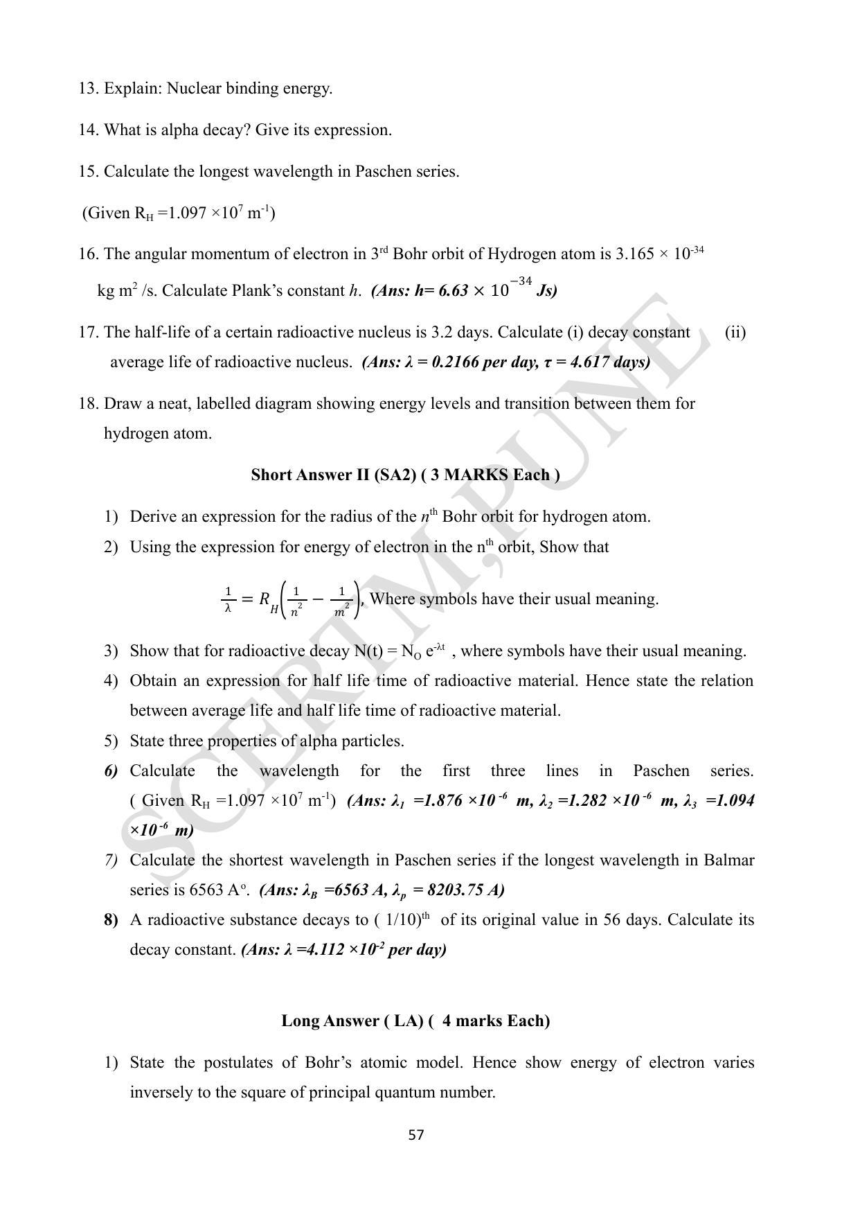 Maharashtra Board Class 12 Physics (Medium ENGLISH) 2023 Question Bank - Page 57