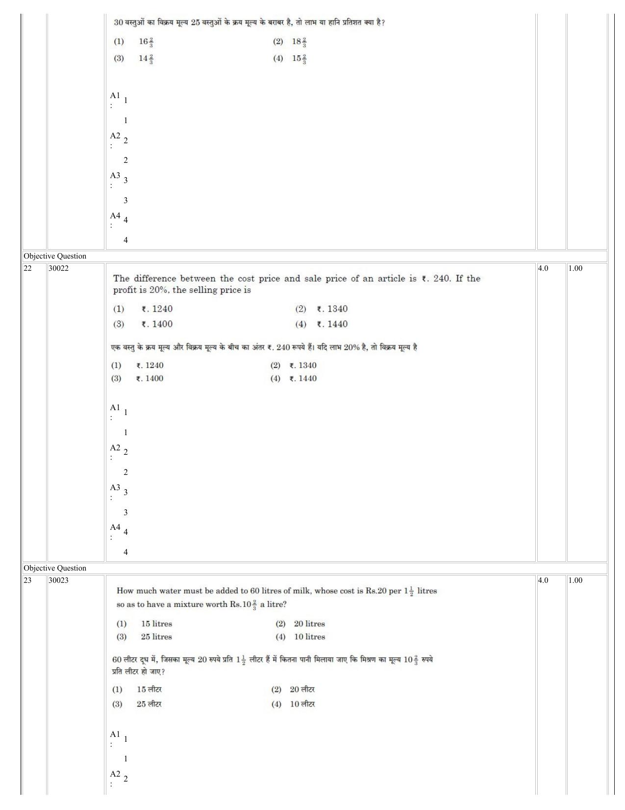 NCHMCT JEE 2023 Question Paper - Page 10