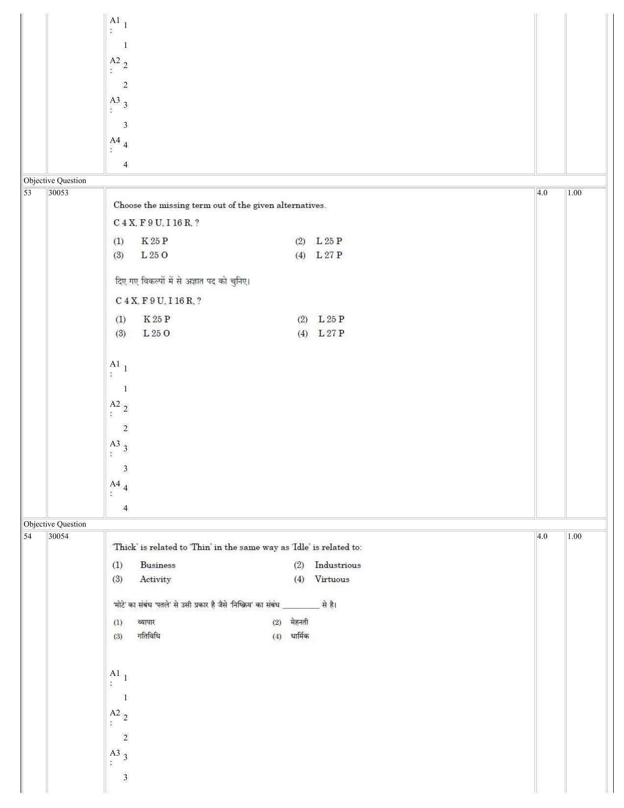 NCHMCT JEE 2023 Question Paper - Page 25