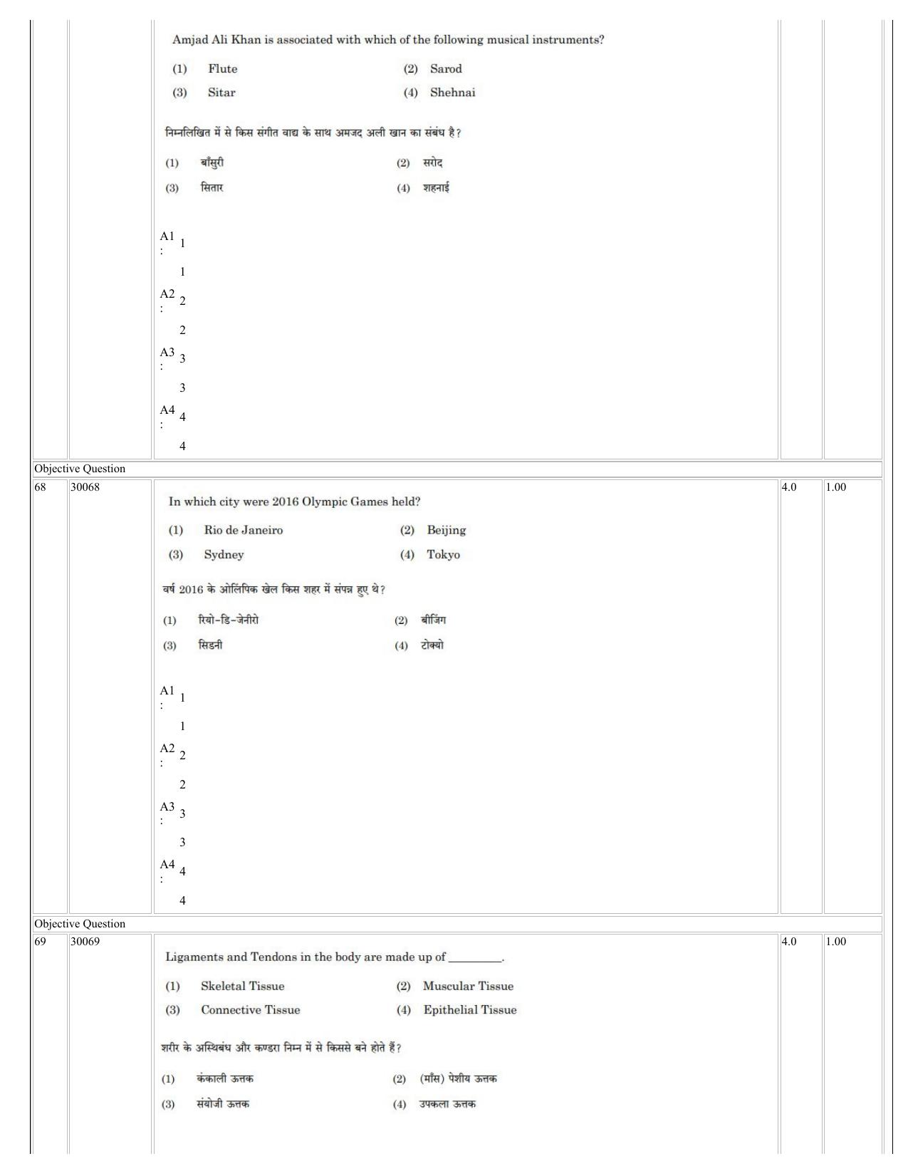 NCHMCT JEE 2023 Question Paper - Page 33