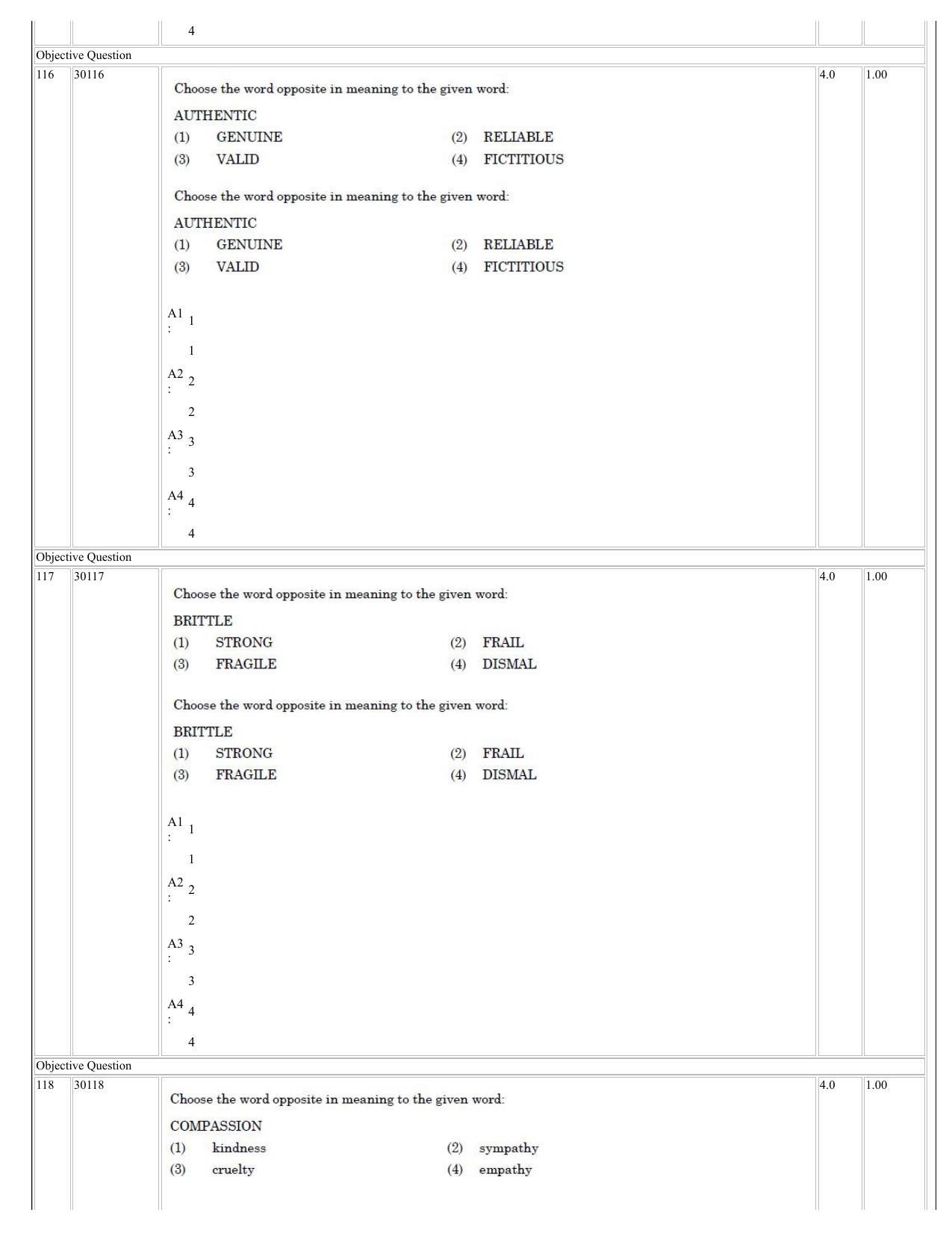 NCHMCT JEE 2023 Question Paper - Page 54