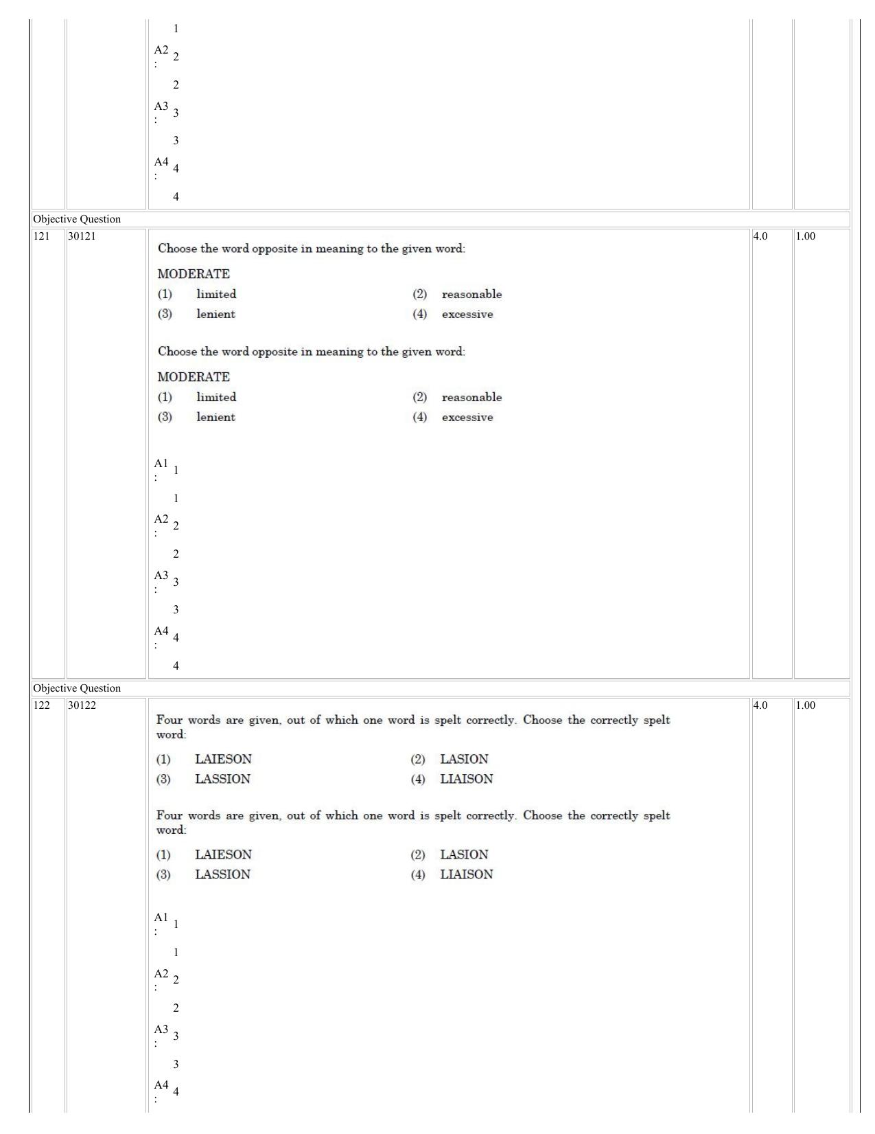 NCHMCT JEE 2023 Question Paper - Page 56