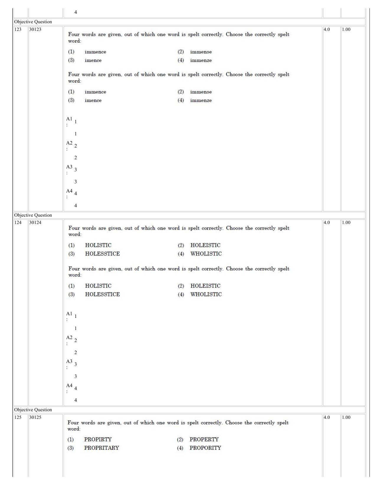 NCHMCT JEE 2023 Question Paper - Page 57