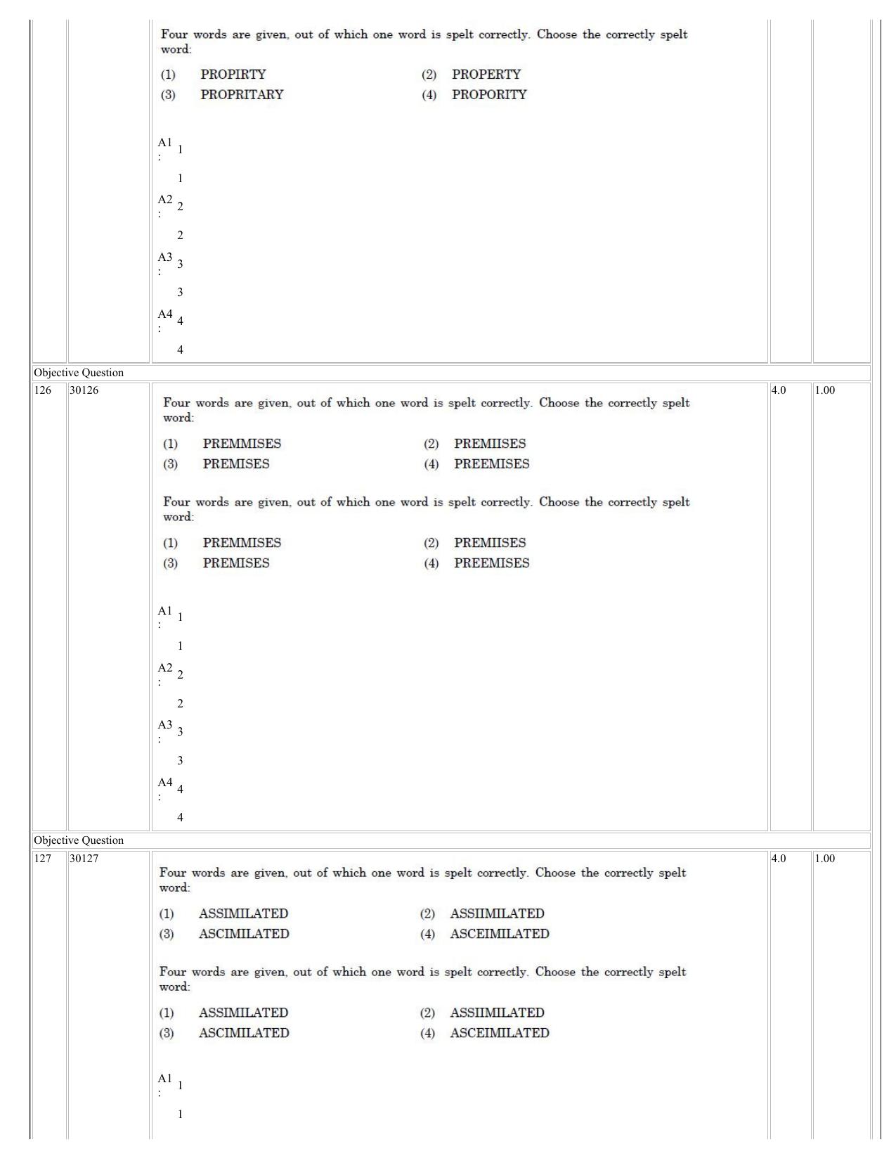 NCHMCT JEE 2023 Question Paper - Page 58