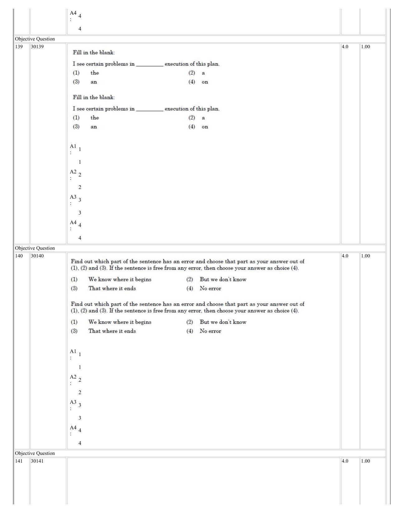 NCHMCT JEE 2023 Question Paper - Page 64