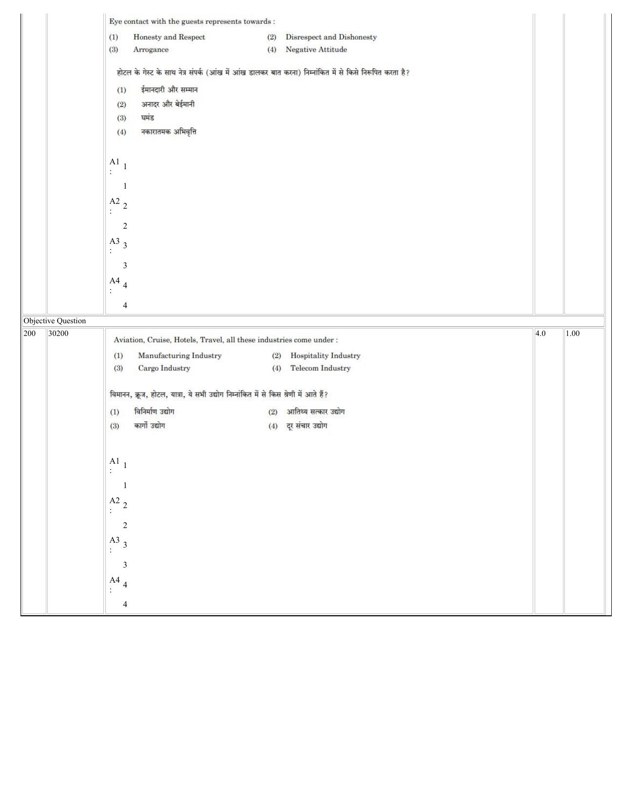 NCHMCT JEE 2023 Question Paper - Page 101