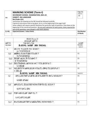 CBSE Class 10 RAI Marking Scheme and Solutions 2021-22
