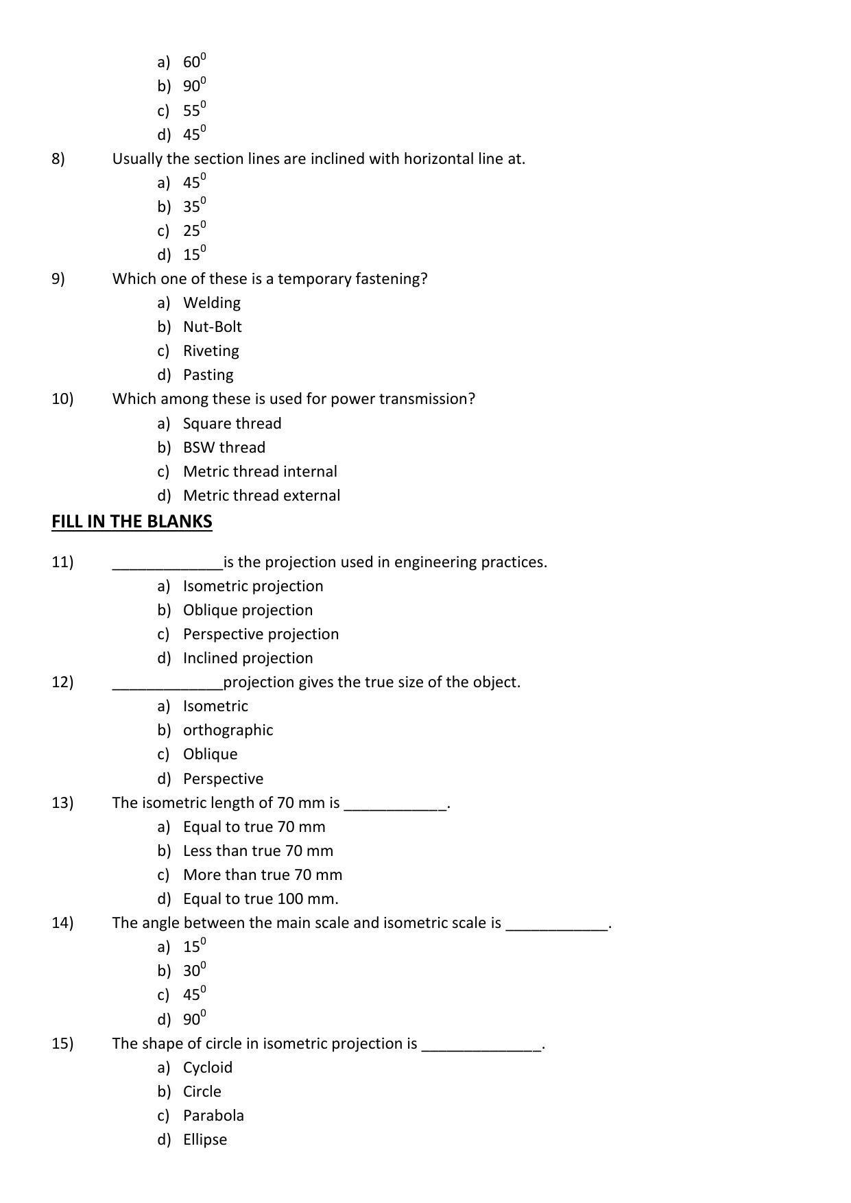 CBSE Class 12th Engineering Graphics Sample Question Paper 2021-22 - Page 2