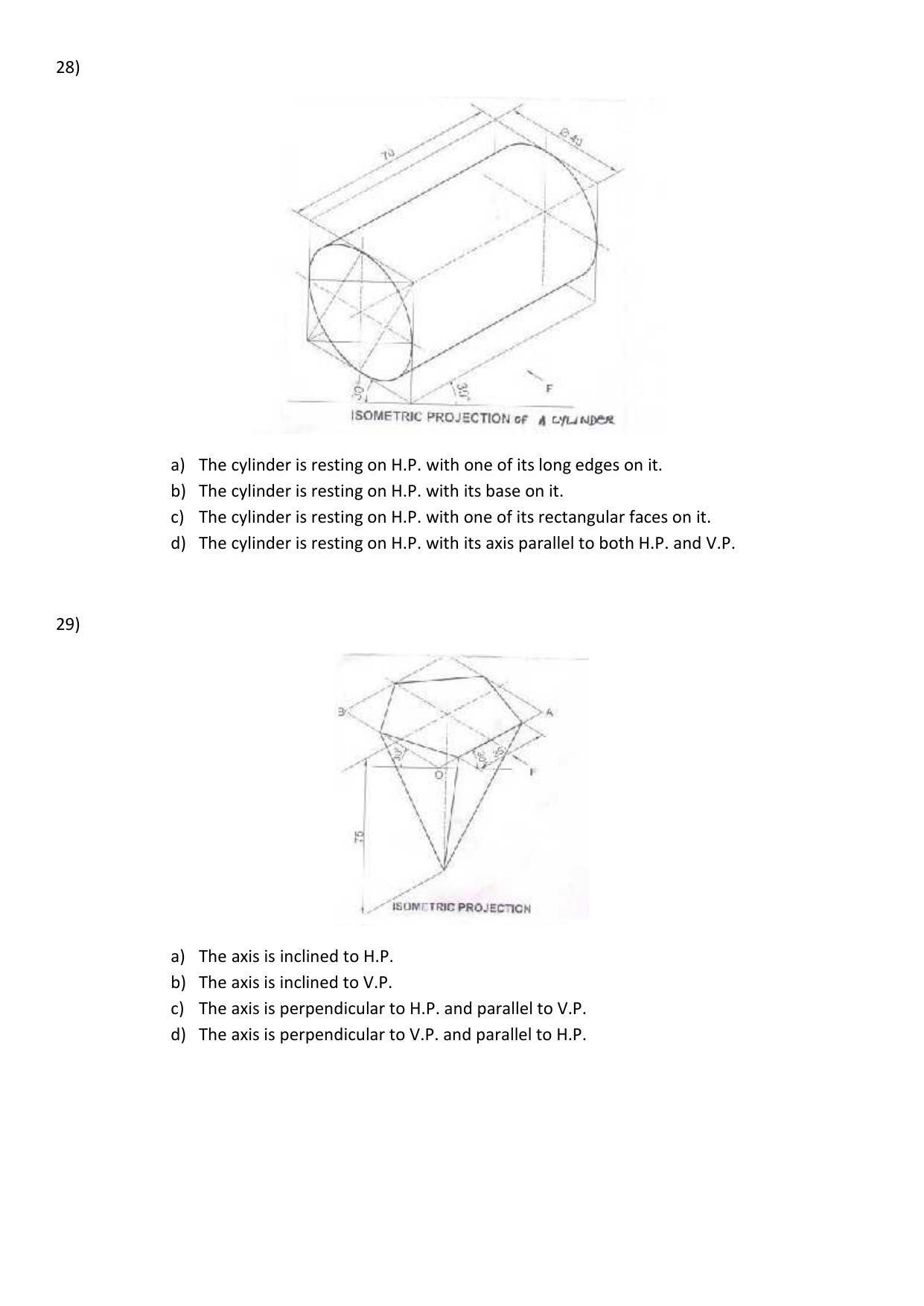CBSE Class 12th Engineering Graphics Sample Question Paper 2021-22 - Page 7