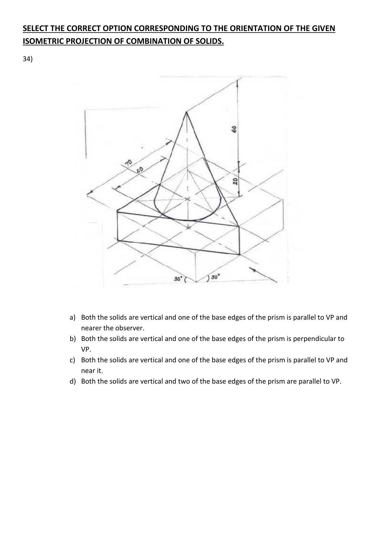 CBSE Class 12th Engineering Graphics Sample Question Paper 2021-22 - Page 10