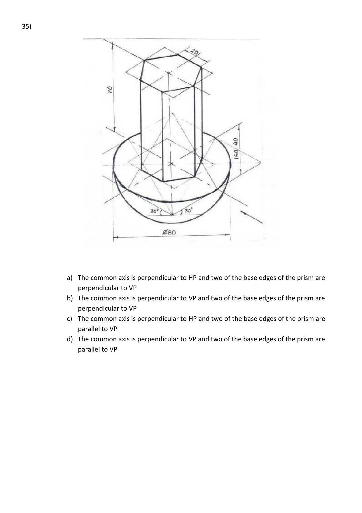 CBSE Class 12th Engineering Graphics Sample Question Paper 2021-22 - Page 11