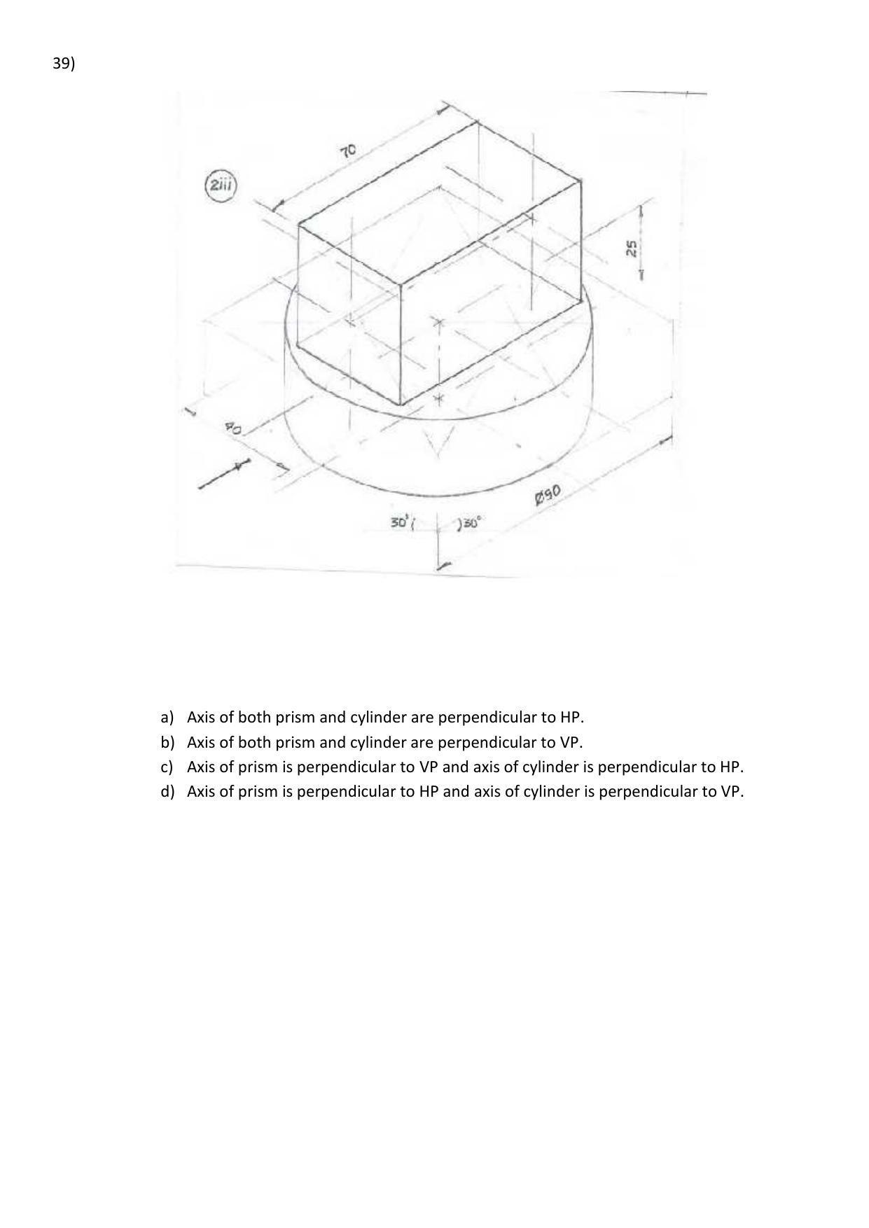 CBSE Class 12th Engineering Graphics Sample Question Paper 2021-22 - Page 15