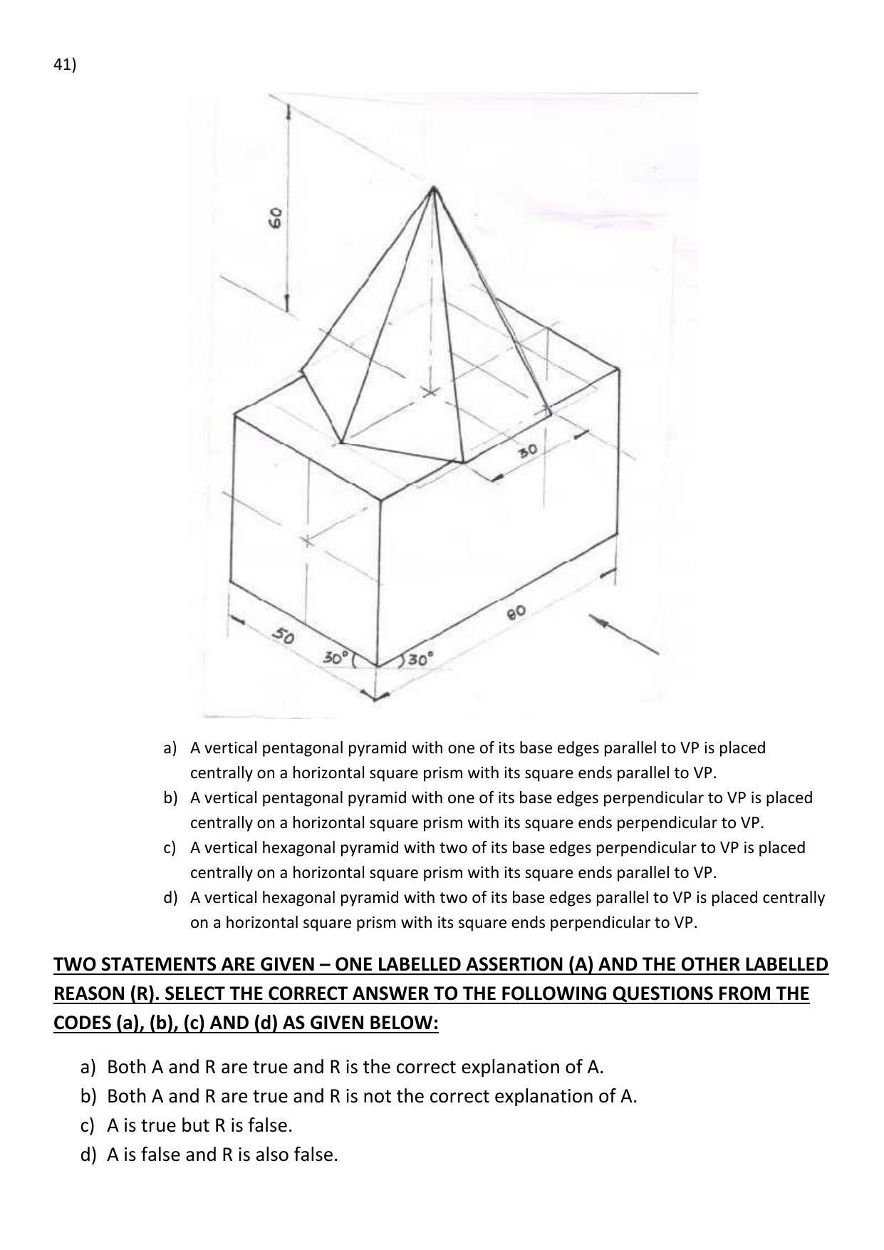 CBSE Class 12th Engineering Graphics Sample Question Paper 2021-22 - Page 17
