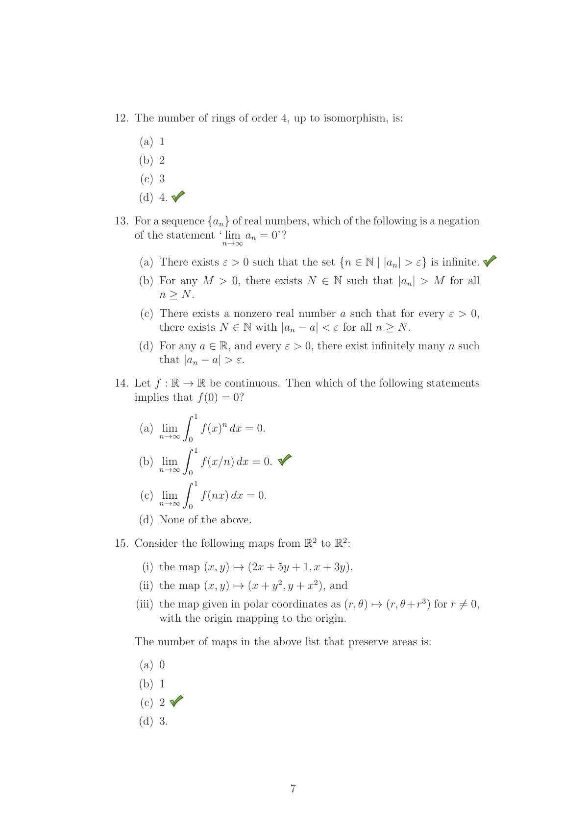 TIFR GS 2018 Computer & Systems Sciences Question Paper - Page 8