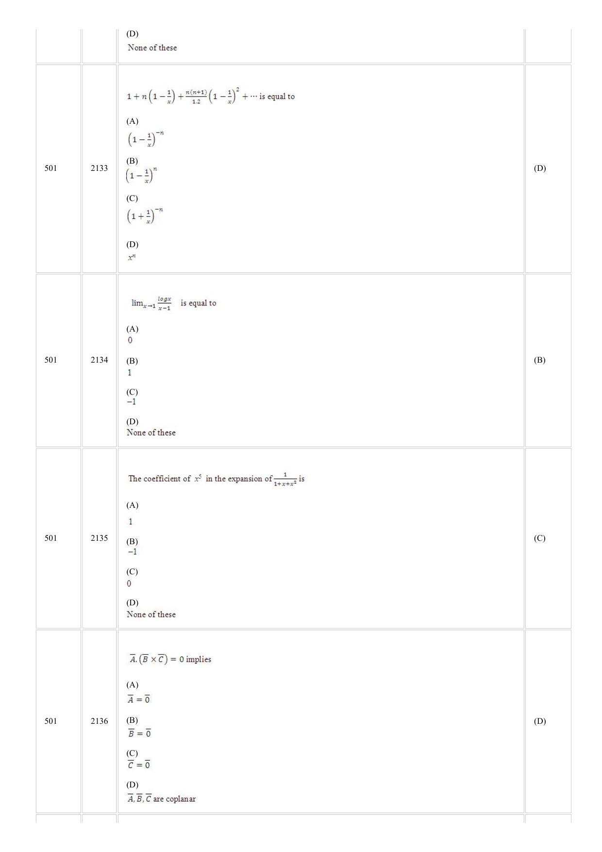 CUSAT CAT 2018 MCA FINAL Question Paper - Page 8