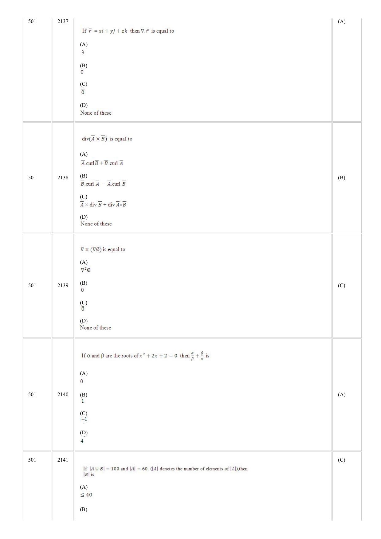 CUSAT CAT 2018 MCA FINAL Question Paper - Page 9