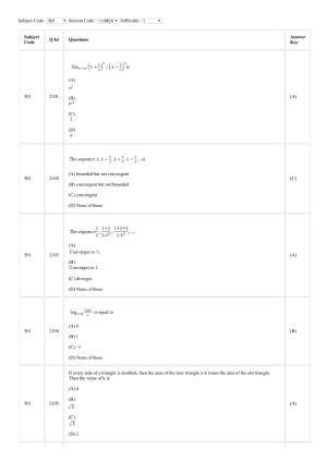 CUSAT CAT 2018 MCA FINAL Question Paper