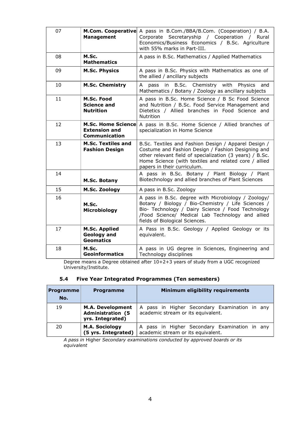 Gandhigram Rural University, Dindigul Prospectus 2022-23 - Page 5